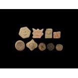 Roman Ceramic Stamp, Weight and Token Collection