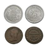 World Coins - France - Year 8 - 5 Centimes and Amiens Token [2]