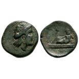 Ancient Greek Coins - Thrace - Odessus - River God Bronze