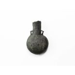 Medieval Heraldic Pilgrim's Holy Water Ampulla