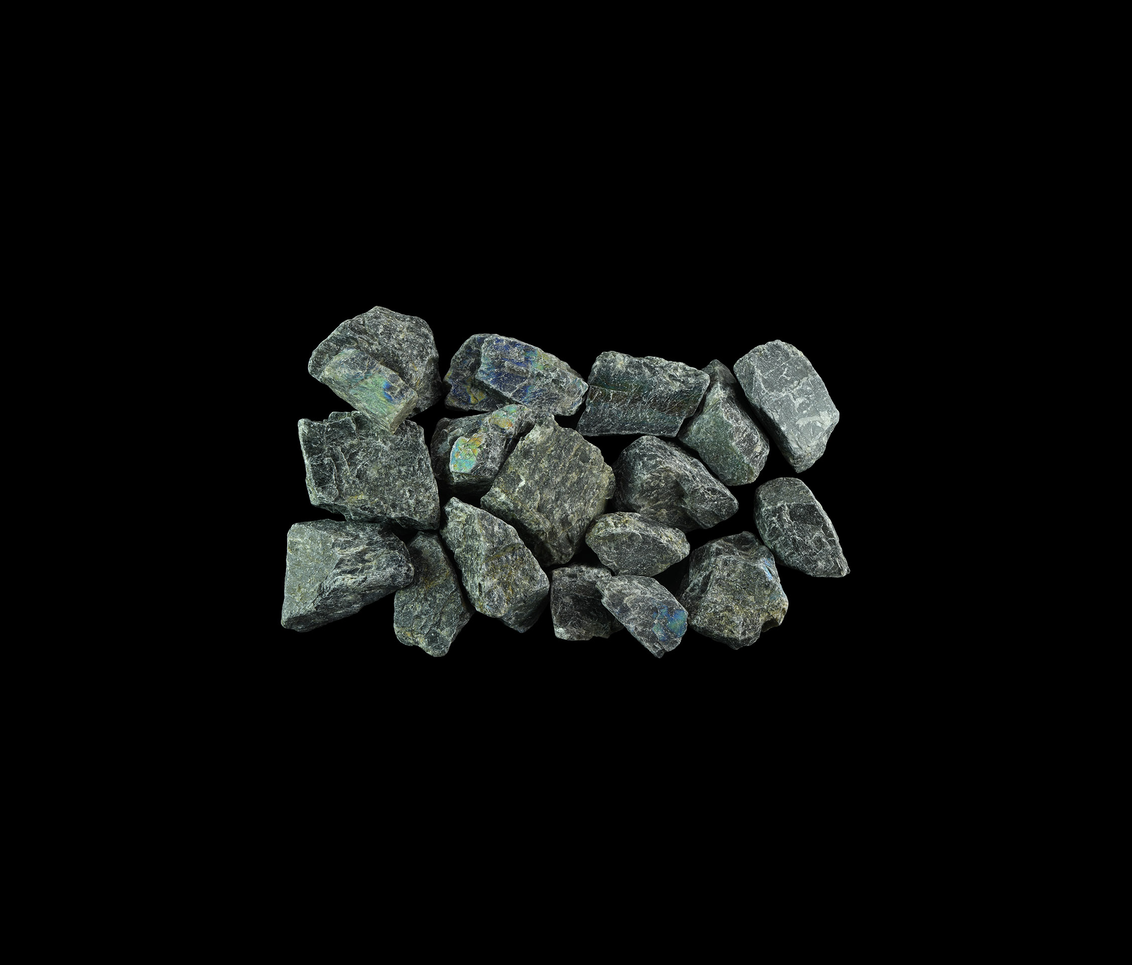 Natural History - 18 Labradorite Mineral Specimens