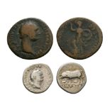 Roman Imperial Coins - Claudius and Vespasian - As and Denarius [2]