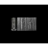 Western Asiatic Cylinder Seal with Presentation Scene