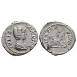 Roman Imperial Coins - Julia Domna - Cybele Denarius