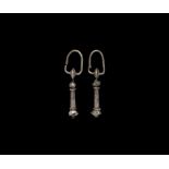 Byzantine Silver Earring Pair