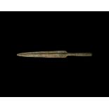 Large Western Asiatic Luristan Socketted Spearhead