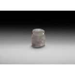 Roman Miniature Crystal Perfume Bottle