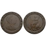 English Milled Coins - George III - 1797 - Cartwheel Twopence