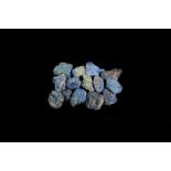 Natural History - Blue Apatite Mineral Specimen Group