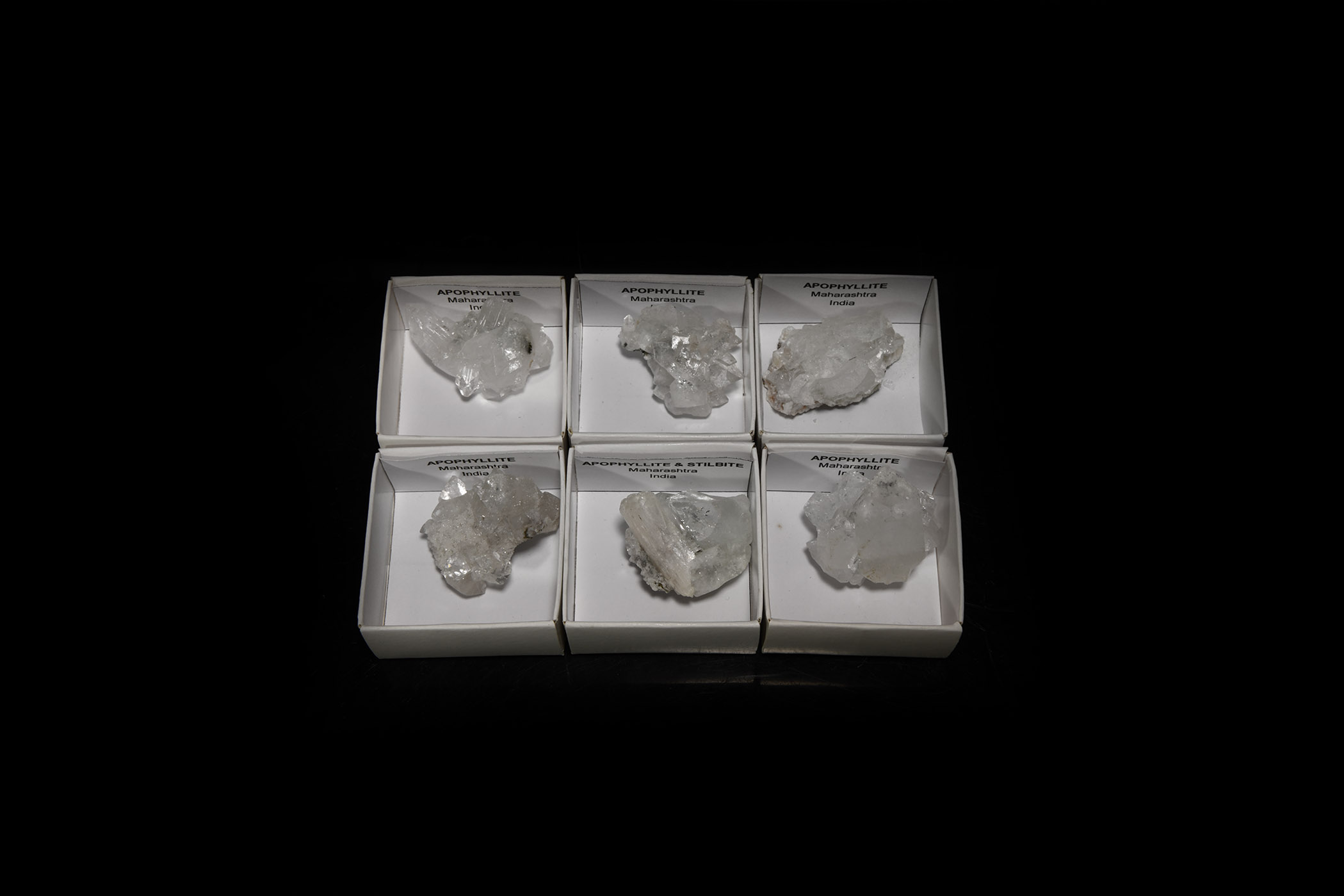 Natural History - India Maharashtra Apophyllite Crystal Specimen Group