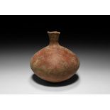 Roman Redware Wine Bottle