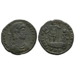 Roman Imperial Coins - Constantius II - Emperor in Galley Bronze