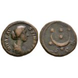 Roman Imperial Coins - Faustina I - Moon and Stars As