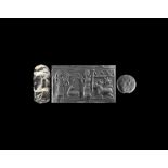 Western Asiatic Cylinder Seal with Animals