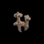 Western Asiatic Canaanite Couple Statuette