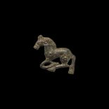 Chinese Ordos Galloping Horse Belt Fitting