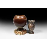 Natural History - Carved Agate Vessel Group