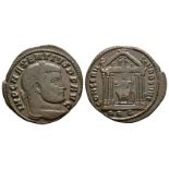 Roman Imperial Coins - Maxentius and Magnentius - Temple Follis and Bronze [2]