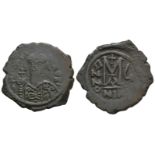 Ancient Byzantine Coins - Maurice Tiberius - M Follis