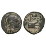 Ancient Greek Coins - Seleukid - Antiochos X - Athena Bronze