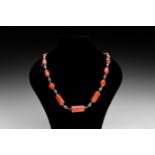 Natural History - Coral Bead Necklace with Spacers