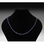 Natural History - Facetted Blue Sapphire Bead Necklace