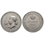 Britsh Commemorative Medals - Princess Helena and Prince Christian - 1866 - Silver Marriage Medal