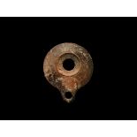 Greek Attic Terracotta Oil Lamp