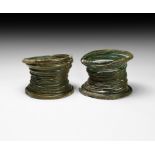 Bronze Age Coiled Armlet Pair