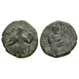 Ancient Greek Coins - Kushan Empire - Kanishka I - Nanaia Drachm or Quarter Unit
