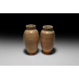 Chinese Song Glazed Jar Pair