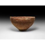 Western Asiatic Trans-Jordan Burnished Redware Bowl