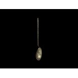 Roman Silver Spoon with Twisted Handle