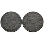 World Coins - Ireland - James II - OCT: 1689 - Gunmoney Large Halfcrown