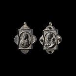 Post Byzantine Silver Reliquary Icon Pendant