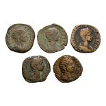 Roman Imperial Coins - Empresses - Sestertii Group [5]