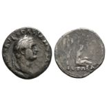 Roman Imperial Coins - Vespasian - Judea Denarius