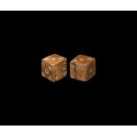 Roman Bone Dice Pair