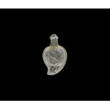 Indian Carved Rock Crystal Perfume Bottle