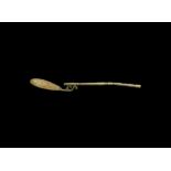 Roman Silver Swan-Necked Spoon