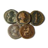 Roman Imperial Coins - Faustina II - Sestertii [5]