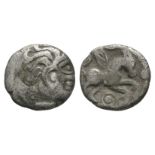 Celtic Iron Age Coins - Cantiaci - Torc Head Pegasus Unit