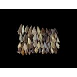 Stone Age Barbed and Tanged Arrowheads