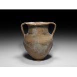 Iron Age Bichrome Two-Handled Krater