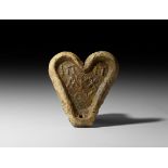 Large Byzantine Heart-Shaped Trade Weight