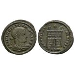 Roman Imperial Coins - Crispus (under Constantine I) - London - Camp Gate Bronze