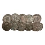 Roman Imperial Coins - Gallienus - Mixed Antoninianii Group [10]