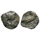 Ancient Greek Coins - South Arabian - Sabaean - Imitative Owl Drachm