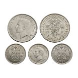 English Milled Coins - George VI - Florins and Sixpences [5]
