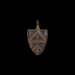 Medieval Enamelled Heraldic 'Howard Family' Horse Harness Pendant